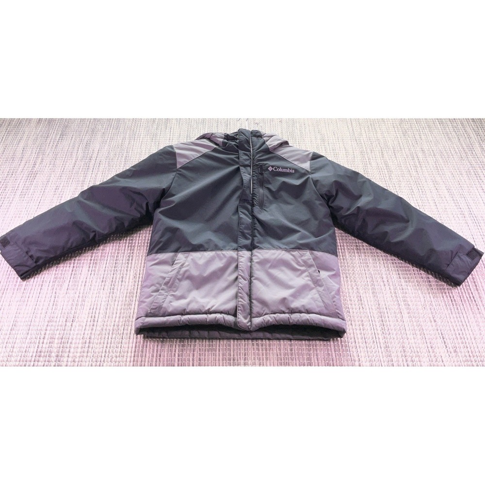 Columbia Boys Lightning Lift Jacket Black City Grey Youth XS SB5022 Winter Coat